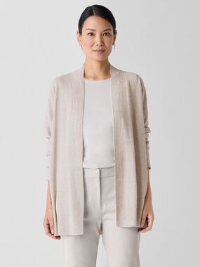 Eileen Fisher Linen Cotton Cardigan NWT Small